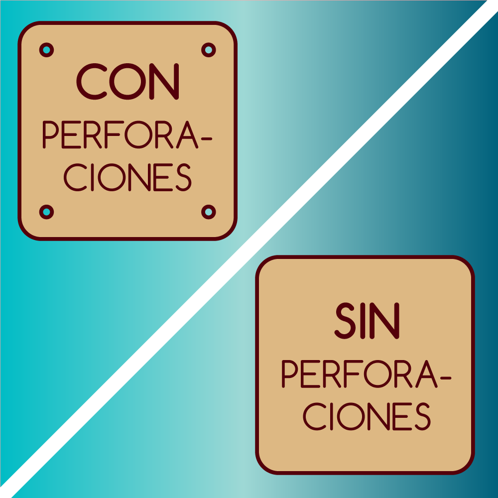 Prefiero mitad con perforaciones y mitad sin perforaciones - - Altorrelieve Diseño