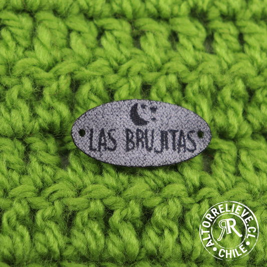 100 Etiquetas Gamuzina Ovalada 3x1,5cm - Etiquetas Gamuzina - Altorrelieve Diseño