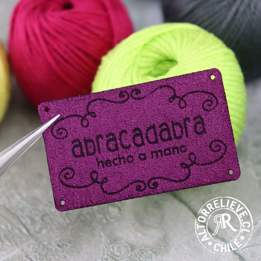 50/100 Etiquetas Gamuzina Rectangular 5x3cm - Etiquetas Gamuzina - Altorrelieve Diseño