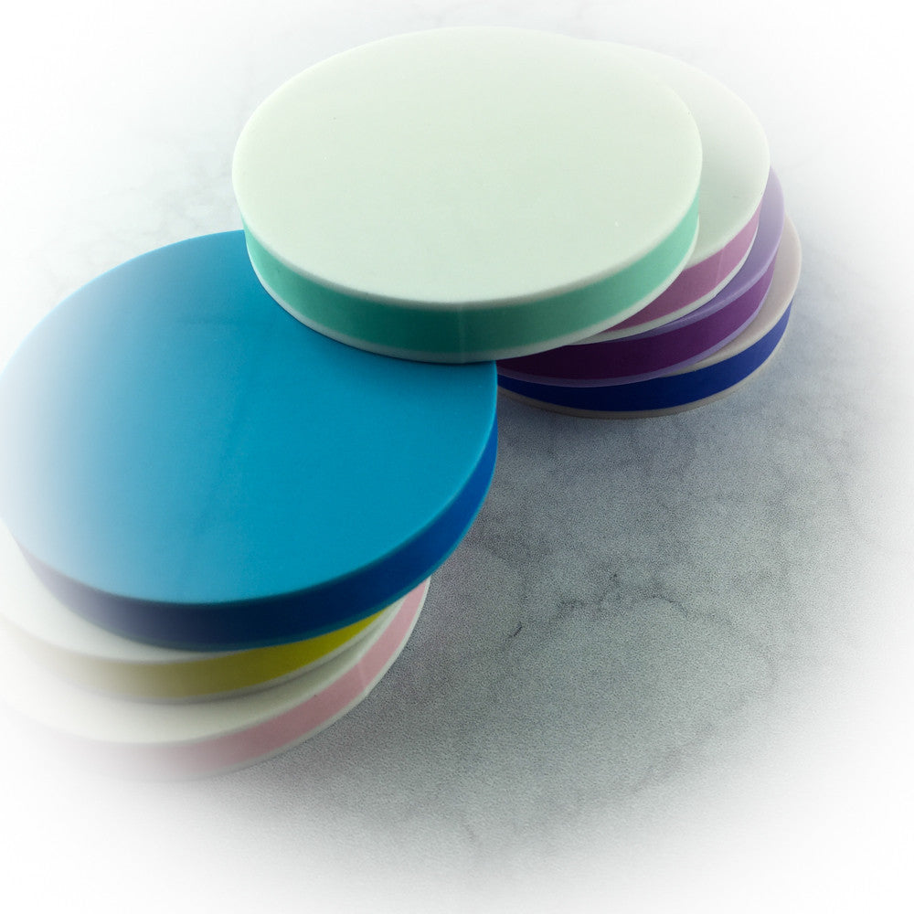 Goma para Carvar Circular Bicolor - Gomas Carvar - Altorrelieve Diseño