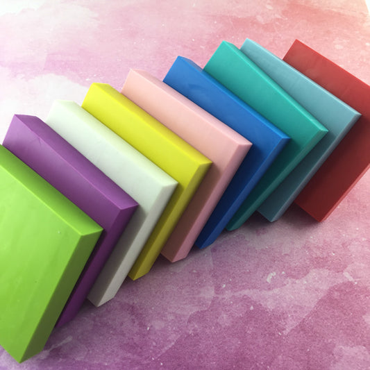 Goma para Carvar Cuadrado Blanco - Gomas Carvar - Altorrelieve Diseño