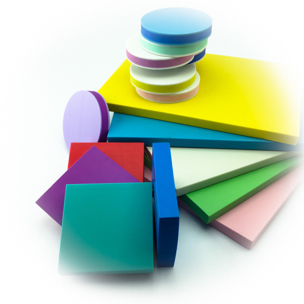 Goma para Carvar Cuadrado Turquesa - Gomas Carvar - Altorrelieve Diseño