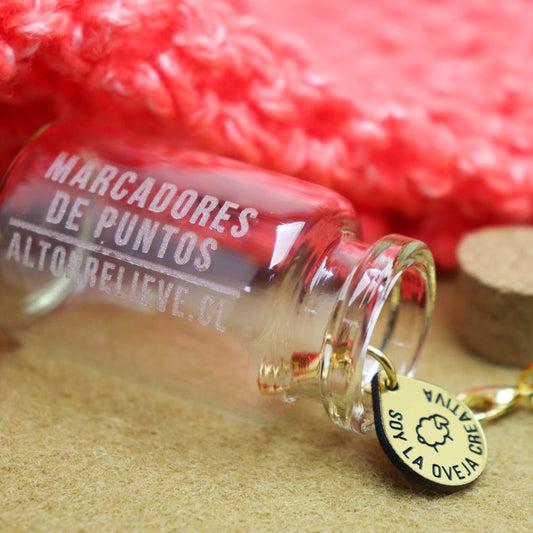 Set de Marcadores de Puntos para Crochet - Dorados - Marcador de Puntos - Altorrelieve Diseño